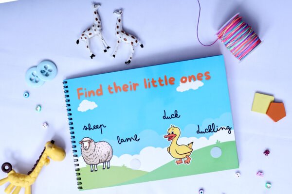 Animals and Their Little Ones – A Fun Velcro Matching Activity for Early Learning! - Image 2