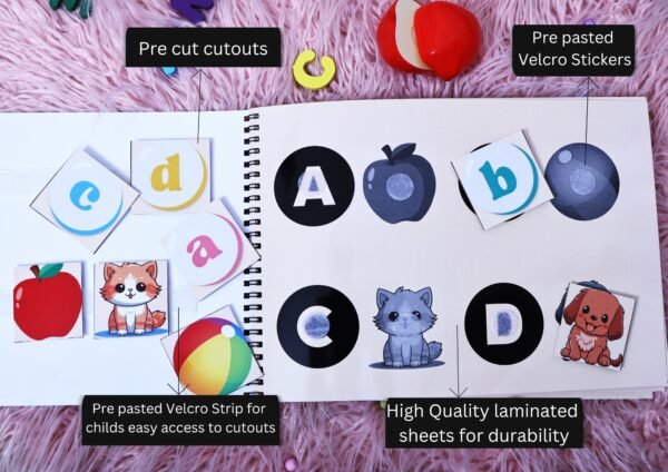 The Alphabet Treasure – A Fun Velcro Activity Book for ABC Learning! - Image 3