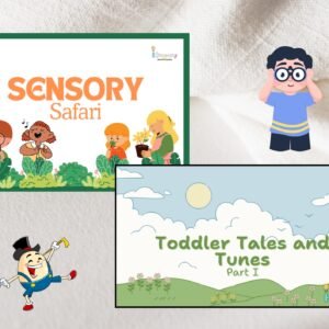Sensory Safari & Toddler tales and tunes - Set of 2 - Value Bundle – Explore the Five Senses & Learn with Music!